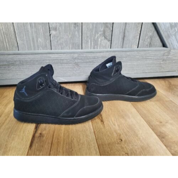 Nike Air Jordan 1 Flight 5 Premium High Top Black Sneaker Sz 7.5 Wmn 881434-001 - Picture 3 of 11